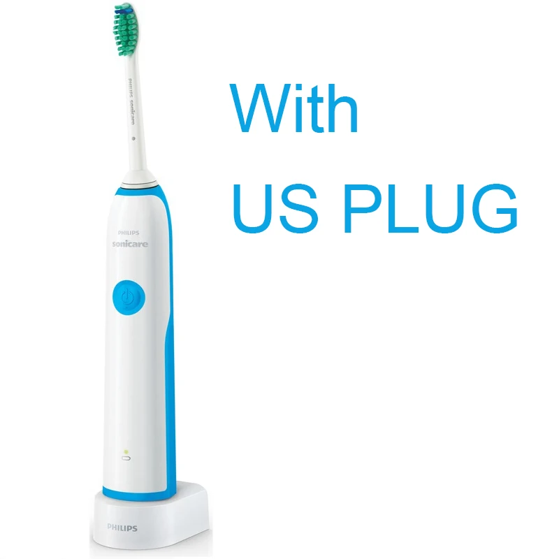 Электрическая зубная щетка высокого качества Philips HX3216 с простым кликом на щетке, перезаряжаемая до 10 дней и эргономичный дизайн - Цвет: HX3216 US Plug