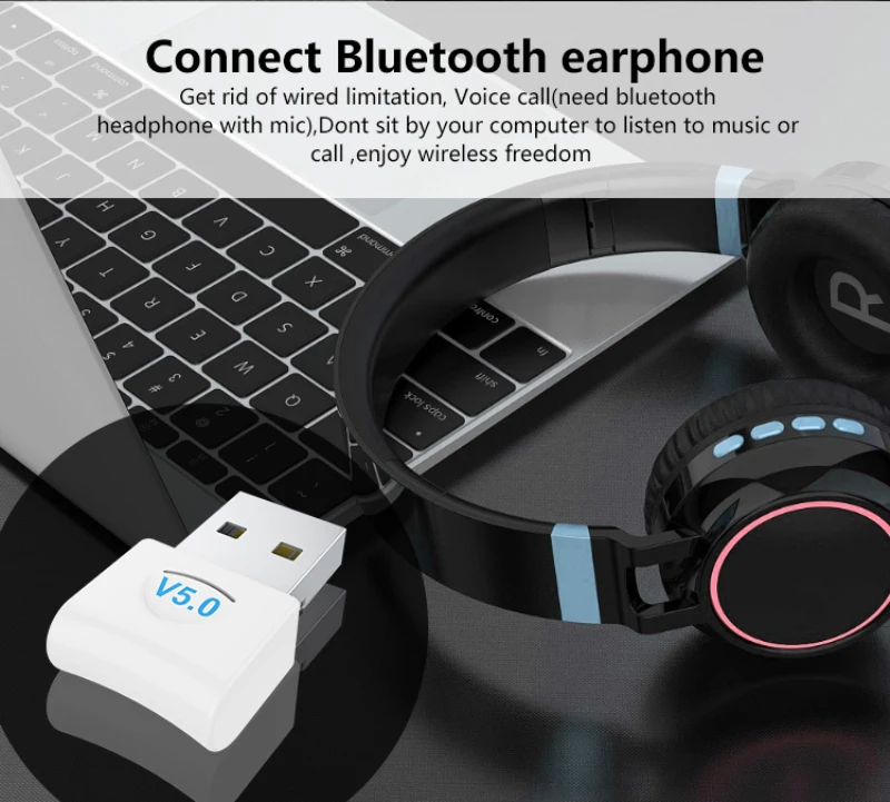 Беспроводной usb-адаптер Bluetooth 5,0 Bluetooth ключ Музыкальный звуковой приемник адаптер Bluetooth передатчик для компьютера