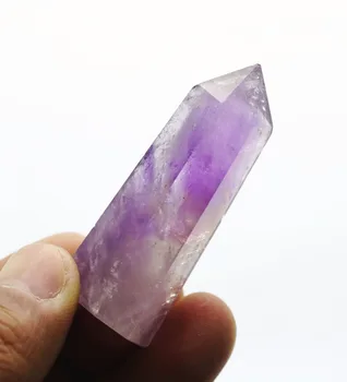 

6910+++Natural Amethyst Purple Quartz Crystal Wand Points Healing