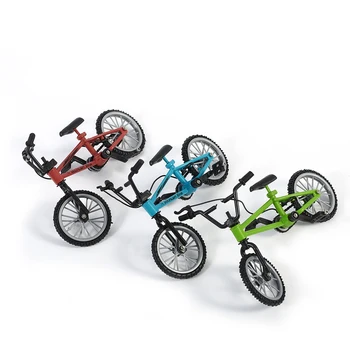 

Mini Size Simulation Alloy Finger Bike Children Kid Funnt Mini Finger Bike Toy With Brake Rope Best Birthday Gift