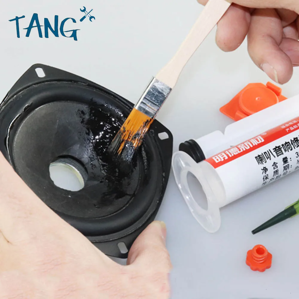 

Speaker audio repair repair glue foam paper tray rubber edge cloth black electronic seal speaker repair glue 30ml
