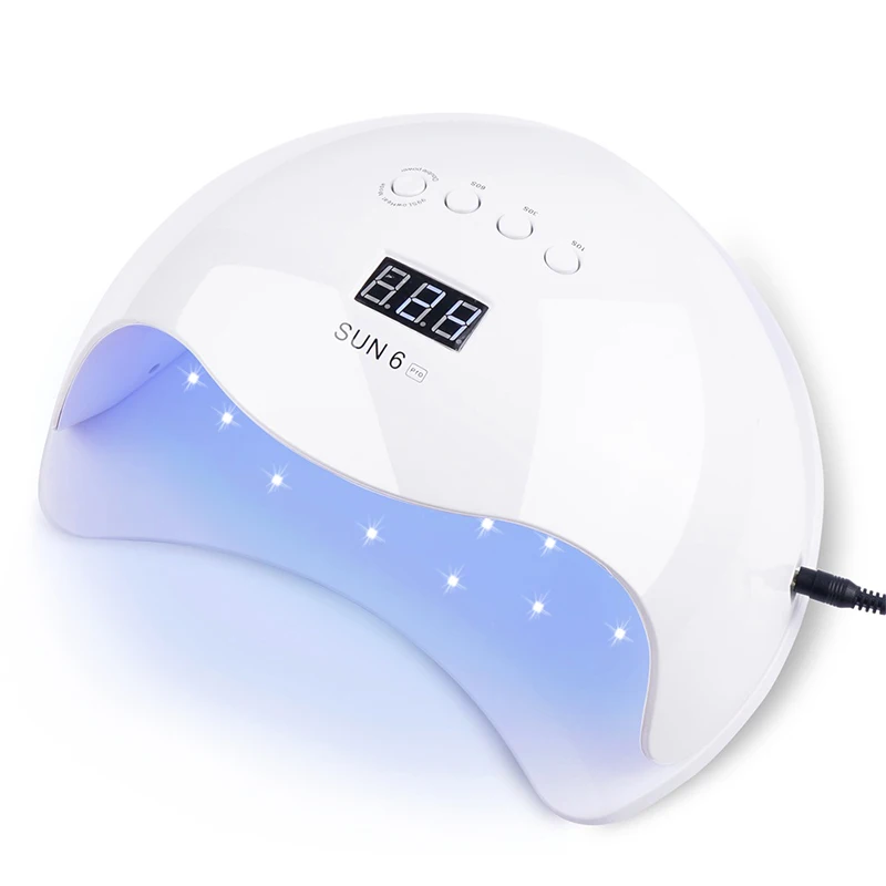 72 Вт SUNR6 Pro УФ-лампа Светодиодная лампа для ногтей Сушилка всех гелей лак