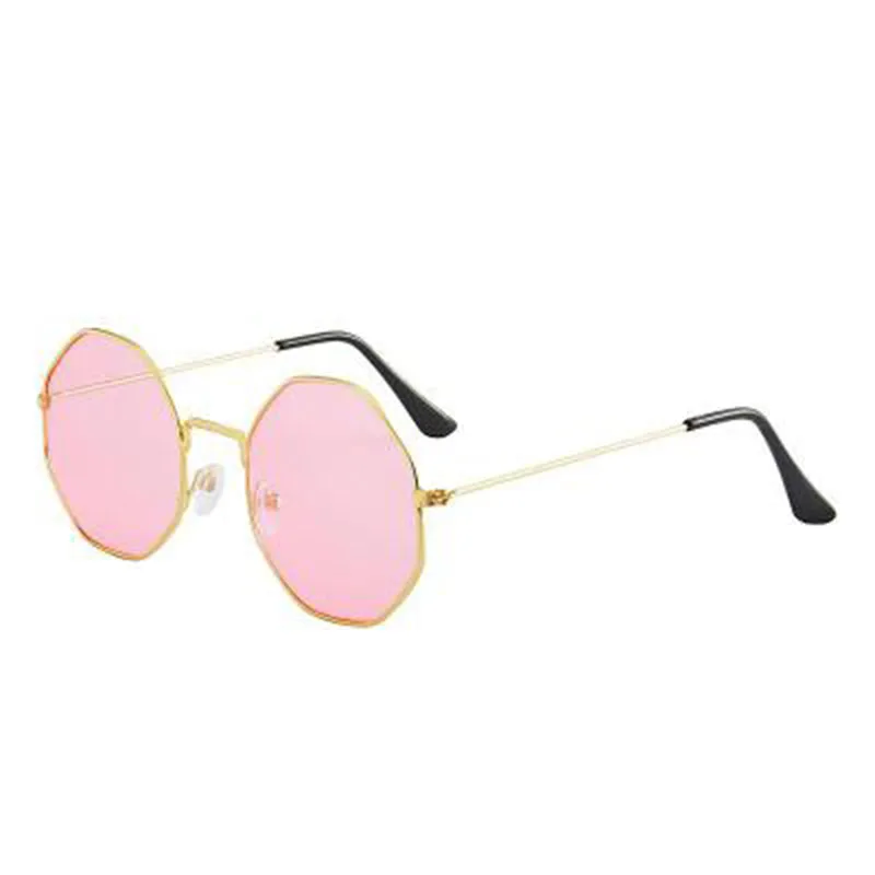 best sunglasses for women Retro Polygon Sunglasses Spectacle Unisex Optical Metal Frame Anti Blue Light Glasses Vintage Sunglasses round sunglasses