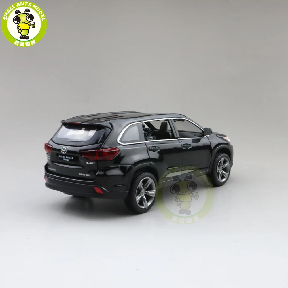 1/32 JACKIEKIM Highlander SUV Diecast Metal Model CAR Toys for kids children Sound Lighting Pull Back gifts