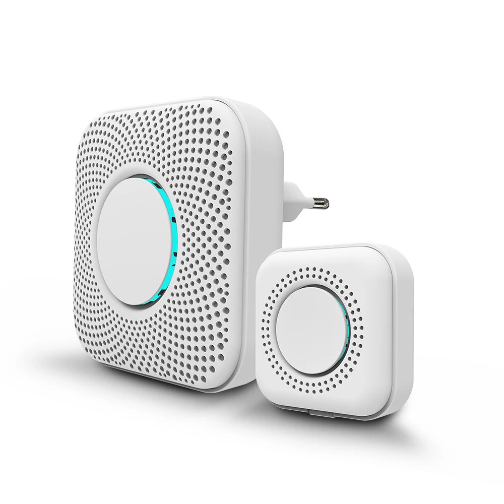 YUPA 433MHZ Wireless Smart Doorbell LED Light 36 Songs Welcome Home Security EU US Pulg Button Doorbell