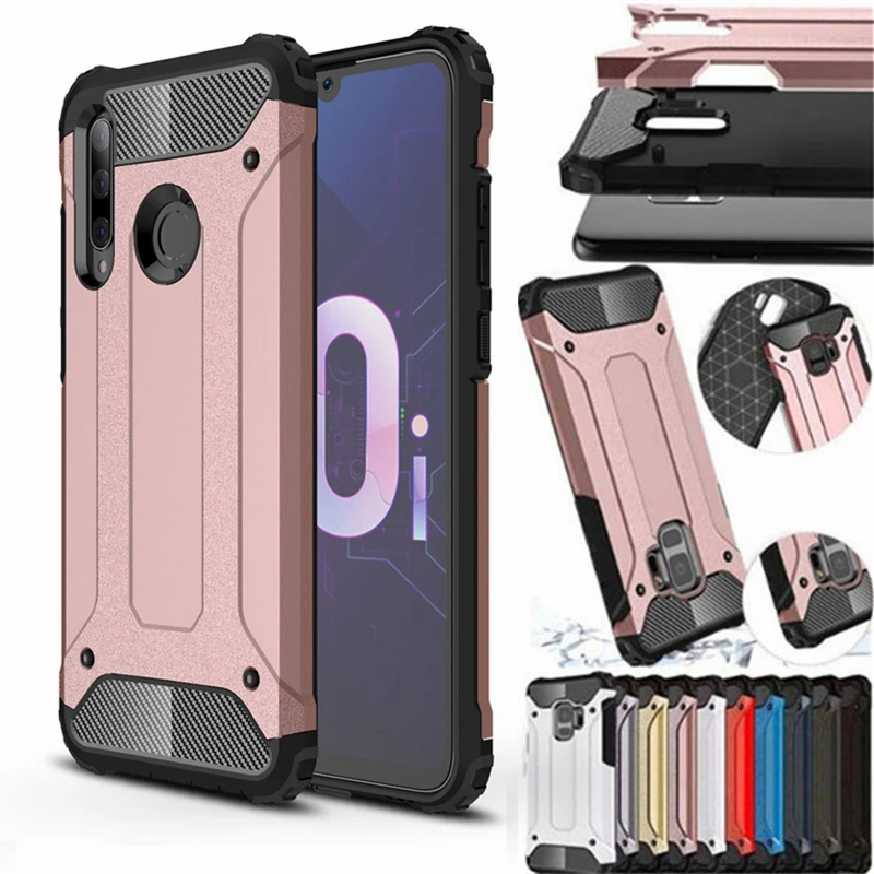 

Strong Hybrid Shockproof Armor Phone Case For Huawei P Smart Plus 2019 Luxury Coque Honor 20 Lite 10i 20i Hard Rugged Back Cover