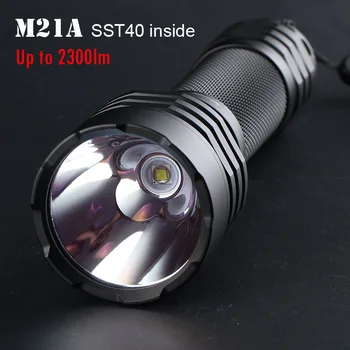 

Most Powerful LED Flashlight Convoy M21A with Luminus SST40 Led Lanterna 2300lm Black Portable Torch C8+ 21700 Version Zaklamp