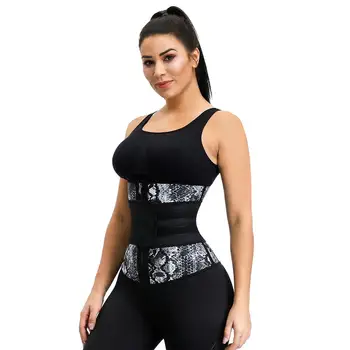 

7 Steel Boned Sequined Waist Trainer Corset Latex Women fajas Slimming body shaper Tummy Control Girdles Belt Plus Size
