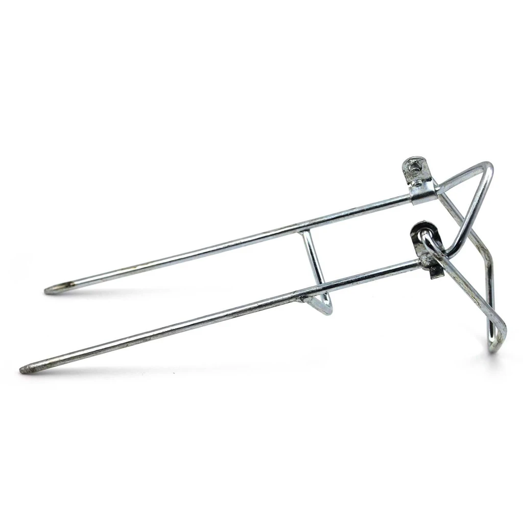 2x Folding Metal Fishing Rod Pole Stand Bracket Holder Rest Rack Adjustable Angle