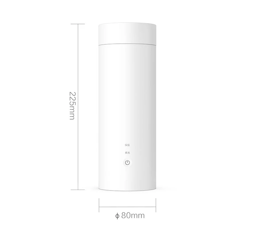 Xiaomi Mijia Youpin Yunmi электрическая чаша интеллектуальное управление температурой 400 мл Prortable Cup 304 нержавеющая сталь для путешествий - Цвет: Белый