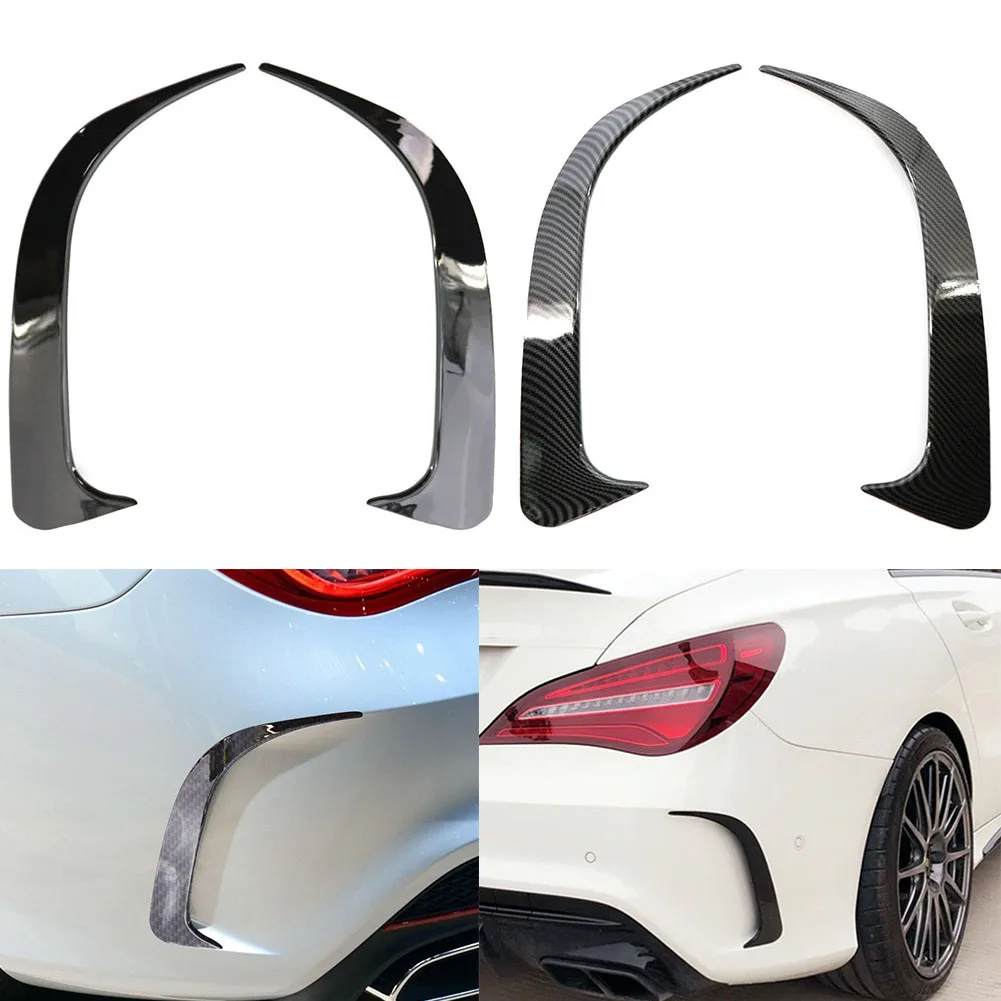 Для Mercedes-Benz CLA 45 AMG W117 250 200 2014-2018 глянцевый черный ABS задний бампер спойлер для губ