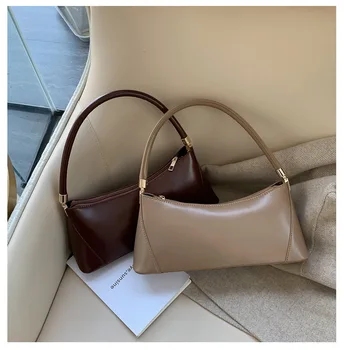

Women Bags 2019 Niche Pu Leather Luxury Handbag Tide Brand Concise Single Shoulder Handbag Woman Concise Support Special Package