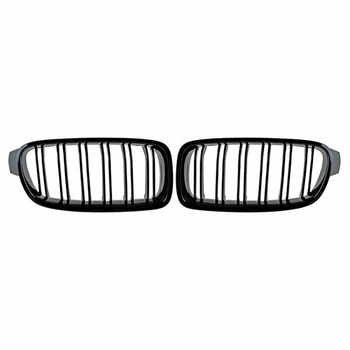 

For BMW F30 F31 3 Series Car Front Grille Dual Line Black Exterior Decal