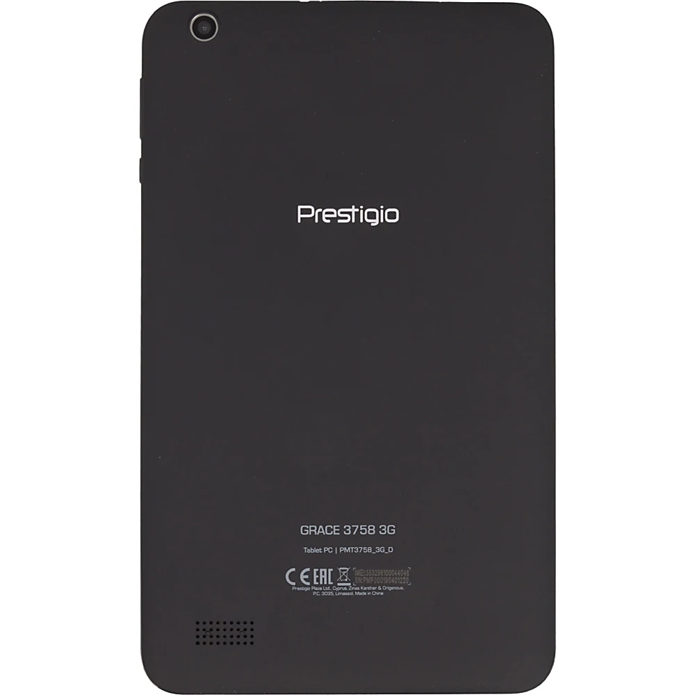 Планшет Prestigio Grace 3758 3G MTK8321 4C/1Gb/16Gb 8" IPS 1280x800/3G/And8.1/черный/BT/2Mpix/0.3Mpi