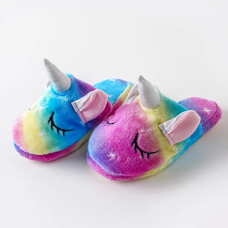 Unicorn Slippers Pajama Onesies Home Shoes Cosplay Girls Baby Kids Cartoon Women Boys