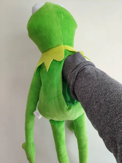 Peluche Kermit 16/40/60cm, poupée grenouille Kawaii, Animal en