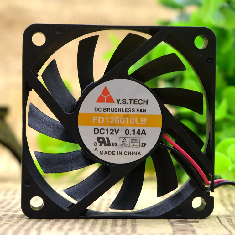 FD126010LB 12V 6010 6 см 3 провода защиты электродвигателя Вентилятор охлаждения