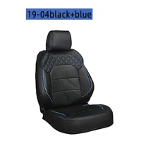 BOOST For Toyota Voxy Automobile cover R65 Car seat cover Complete set 8 Seats Right Rudder Driving - Название цвета: 19-04 Black Blue