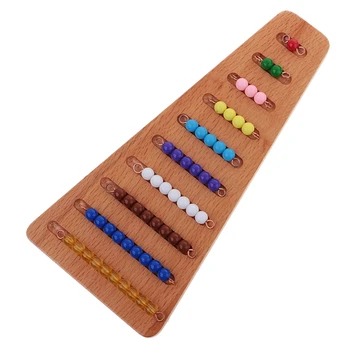 

Baby Toy Colored Colored Beads Stairs With Tray Mathematics Early Childhood Education Education Preschool Learning Toys