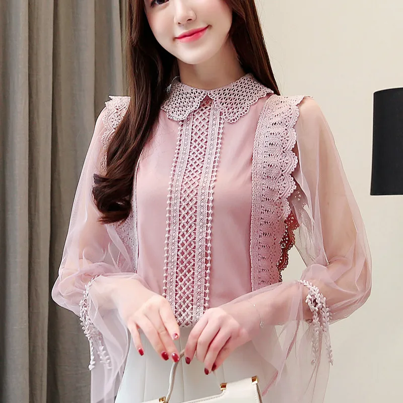 chiffon long tops