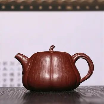 

Chinese Yixing Zisha Purple Clay Sun Yongcai Handmade Pumpkin Pot Gongfu Teapot