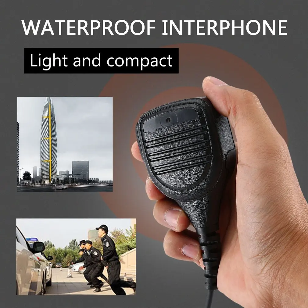 Водонепроницаемый микрофон микрофона Ptt для Motorola Walkie Talkie Gp328 двухстороннее радио