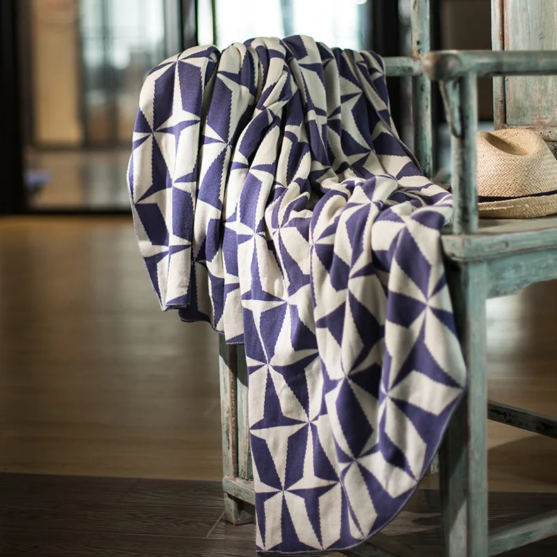

Connaught Jonas Full-cotton Knitted Blanket Sofa Cover Knitted Blanket