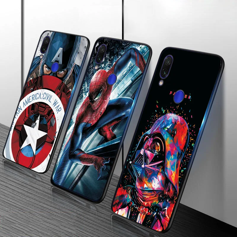 Чехол капитан Марвел Человек-паук для huawei P Smart на PSmart Plus Z черный ТПУ для huawei P20 P30 P10 Lite P30 Pro Чехол