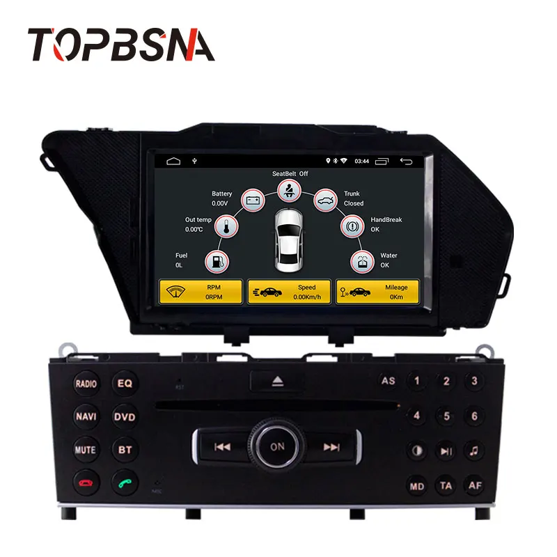 TOPBSNA 1Din Android 10 автомобильный dvd плеер для BENZ GLK/GLK X204/GLK 300/GLK 350 WIFI Автомобильный GPS