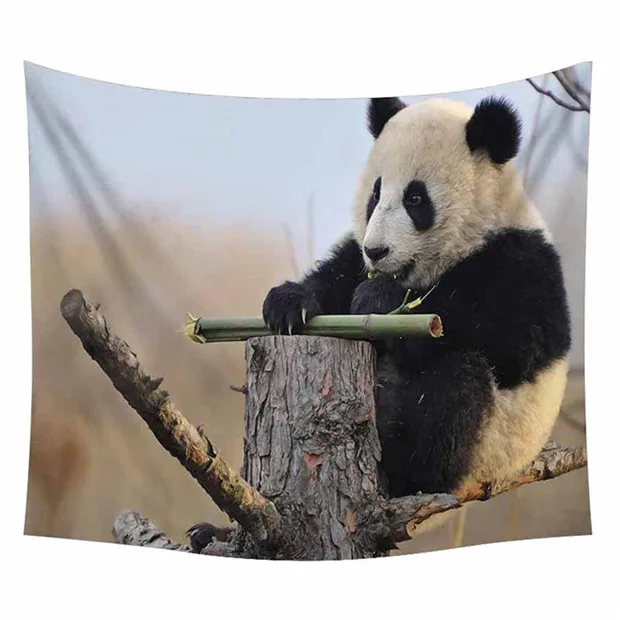 F Meng Pet Panda гобелен с героями мультфильмов черно-белое настенное украшение для дома 150x200 Высокое качество полиэстер@ D - Цвет: F