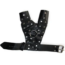 Gants de protection en cuir Durable pour la pêche à l'arc, accessoires de tir en plein air, pour la main gauche 