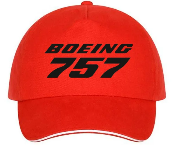 XQXON-Boeing 757 дизайн печати для мужчин и женщин Бейсболка Повседневная мода унисекс бейсболки HH08 - Цвет: red