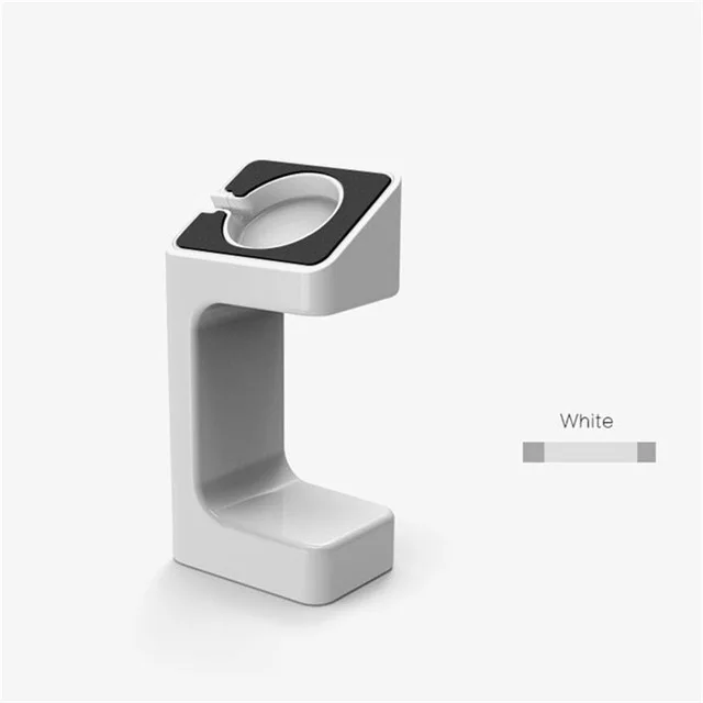SIANCS для Apple Watch Series 1, 2, 3, 42 мм, 38 мм, кронштейн для умных часов, Подставка для зарядки, подставка для часов, Подставка для зарядки - Цвет: Белый