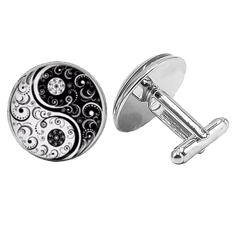 2019 Новые 20 мм модные запонки ручной работы оптом Yinyang Skulls Wicca подарки кабошон