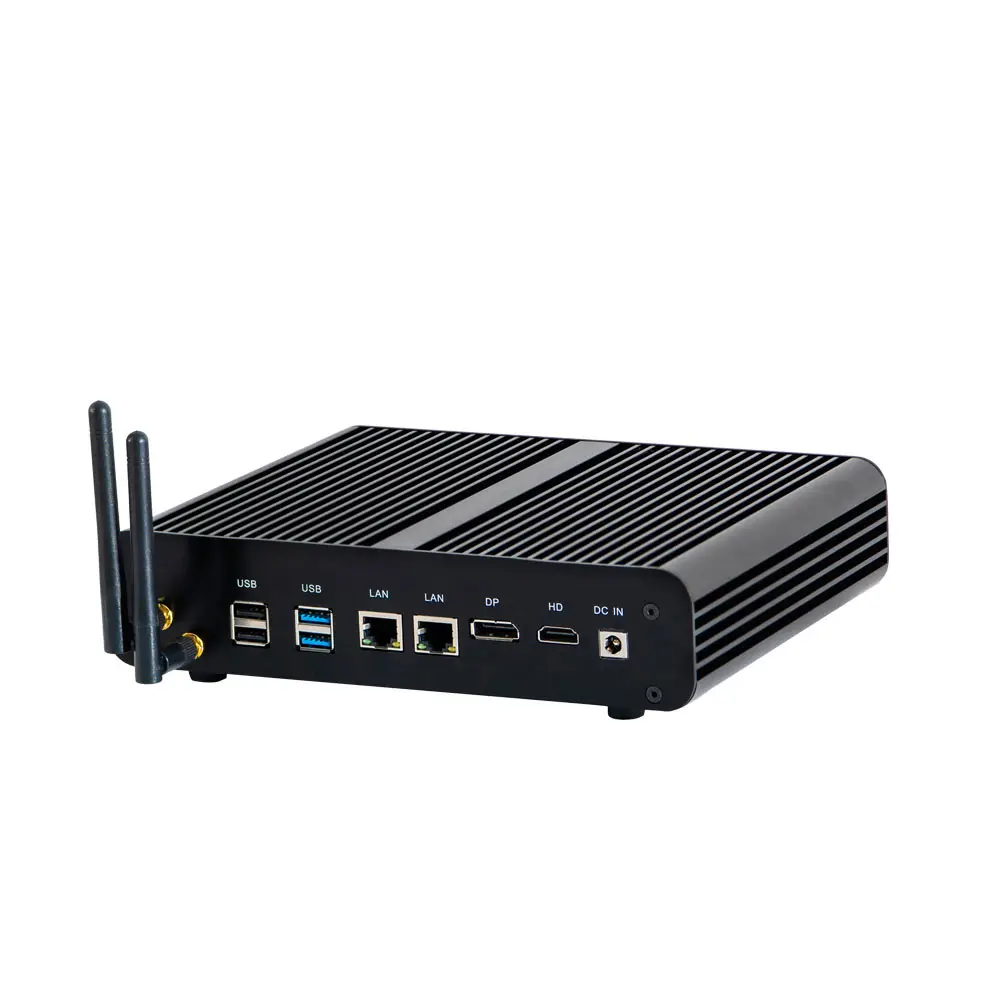 Мини игровой ПК Intel i7 7560U cpu UHD graphics 630 безвентиляторный мини компьютер HDMI, DP, 2 LAN(RJ45), 4USB3. 0, Wi-Fi, Windows 10 Pro