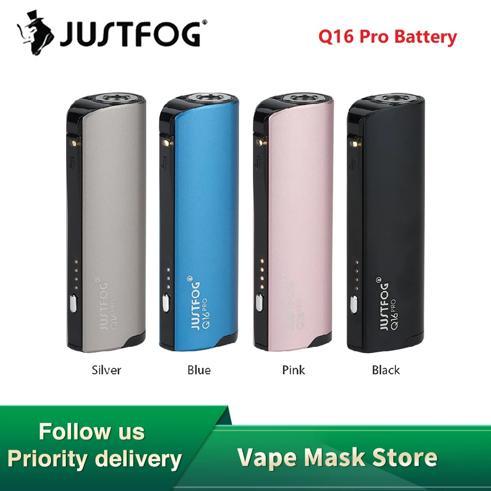Новый оригинальный батарейный блок JUSTFOG Q16 Pro с батареей 900 мАч и регулировкой