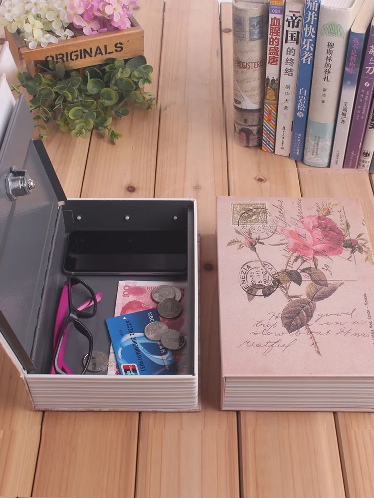 hide safes Simulation book safe with lock storage box password piggy bank children creative large capacit