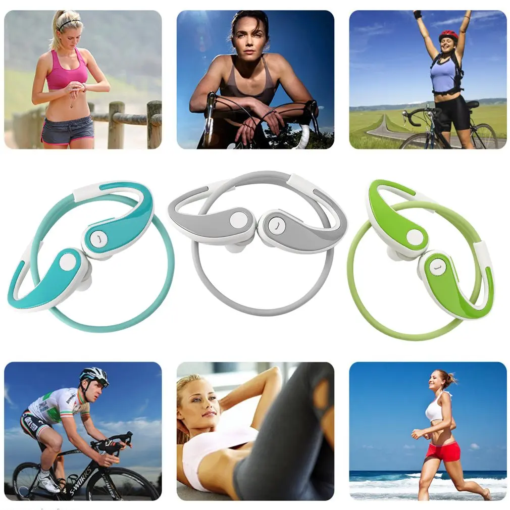 Universal Wireless Bluetooth Earphones Foldable Handfree Outdoor Sport Running Stereo Music Headphone Earphones For Phone PC