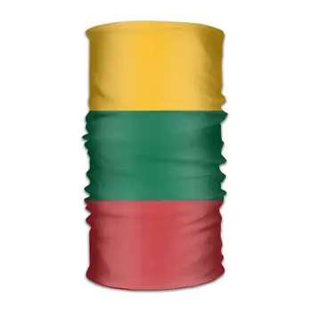 

OHMYCOLOR Colorful Striped Lithuania Flag Headwrap Unisex Headwear Headband Neck Scarf Microfiber Do Rag Cap Magic Head Scarf