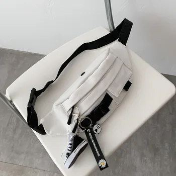 

Chest bag ins super fire small bag casual shoulder bag messenger bag Japanese back fashion waist bag girl bag