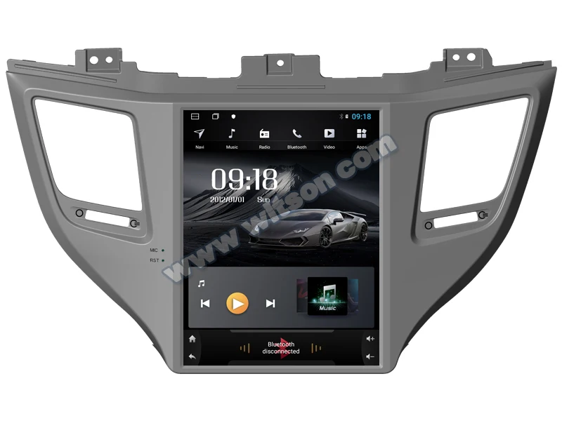WITSON вертикальный экран автомобильный dvd с gps 4 ГБ ОЗУ+ 64 Гб ПЗУ для HYUNDAI TUCSON Автомагнитола с gps автомагнитолой