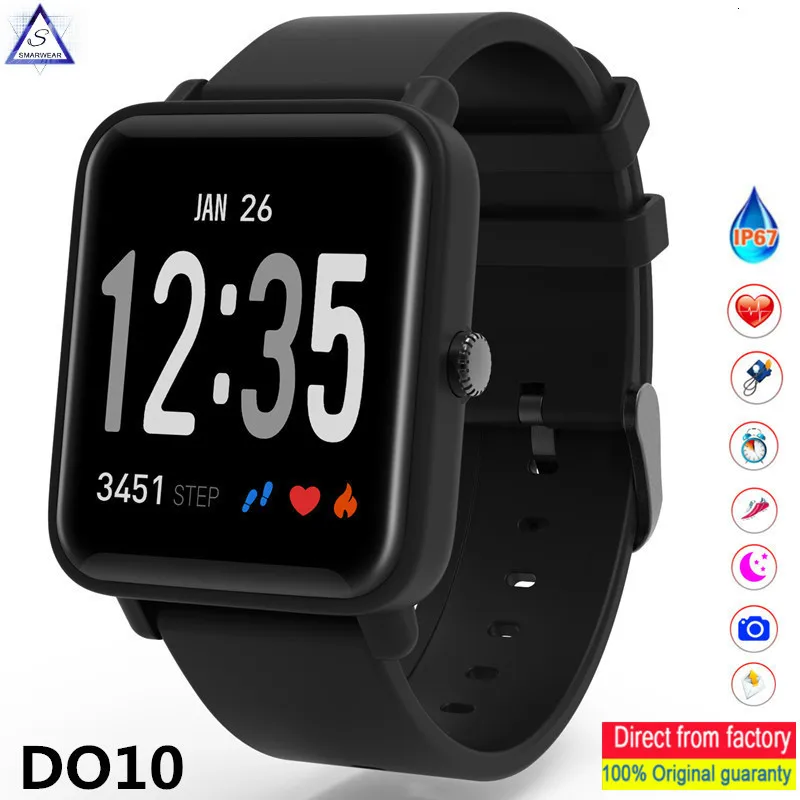 

Do10 Pedometer Fitness Bracelet Smart Watch Heart Rate Blood Pressure Sleep Monitoring Applicable To Android Watch Ios Watches
