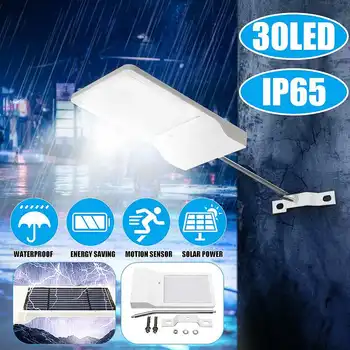 

NEW 30 LEDs Solar Lamp Motion Sensor Light For Outdoor Garden street Wall Yard flood Security Lighting IP65 Waterproof