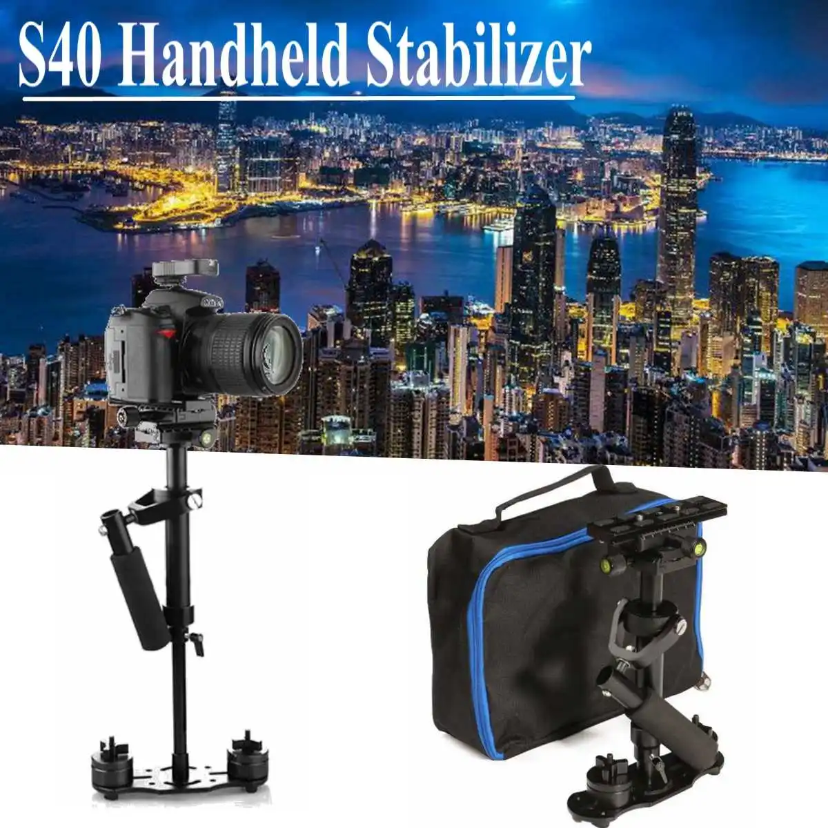 

S40 Stabilizer Professional Video Handheld Stabilizer Steadicam Mount For DSLR SLR Camera Camcorder Phone Stabilizer Adjustable