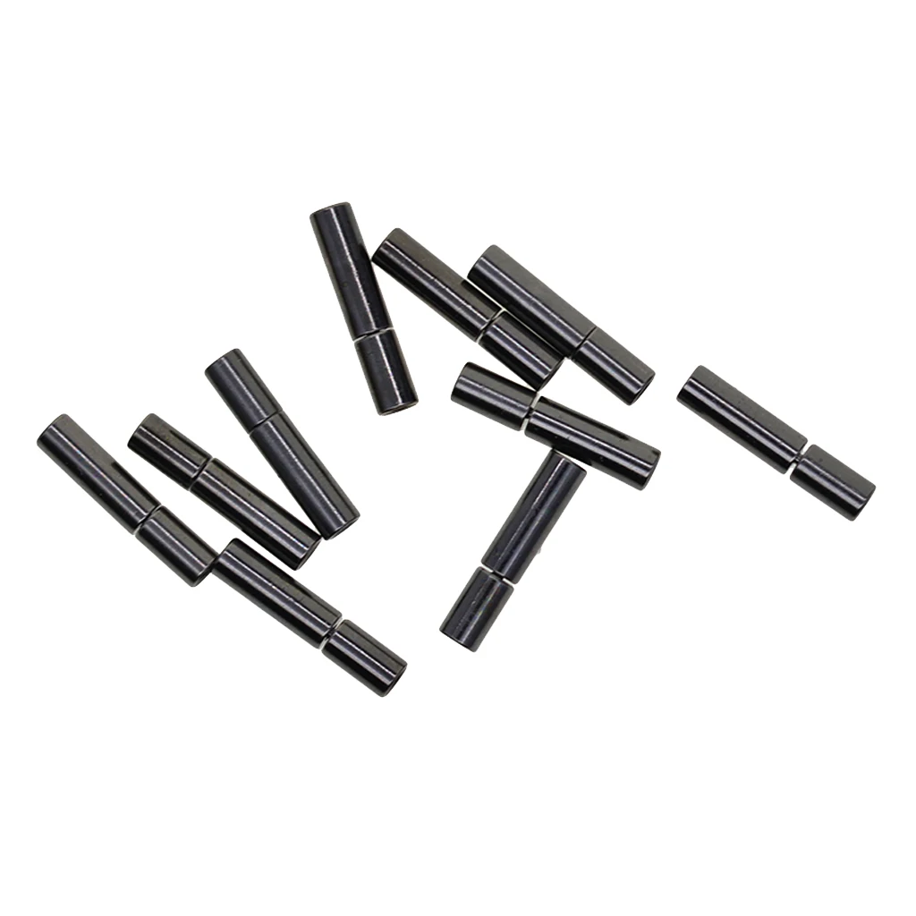 

10 Set Black Glue In Bayonet Tube Clasp DIY Bracelet End Caps For 2mm Cord
