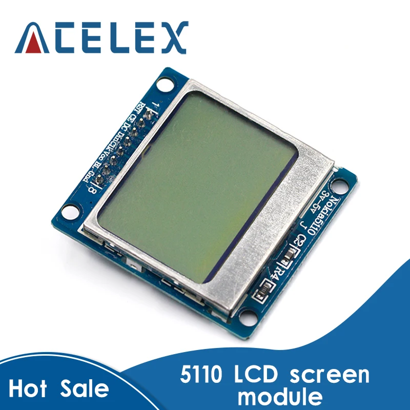 Умная электроника ЖК модуль монитор с синей подсветкой адаптер PCB 84*48 84x84 LCD 5110 N0kia