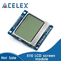Smart Electronics Lcd Module Display Monitor Blauwe Achtergrondverlichting Adapter Pcb 84*48 84X84 Lcd 5110 N0kia 5110 screen Voor Arduino