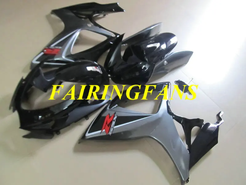 Литья под давлением обтекатель тела комплект для GSXR600 750 K6 06 07 GSXR 600 GSXR750 2006 2007 серый черный Обтекатели кузова+ подарки SC77