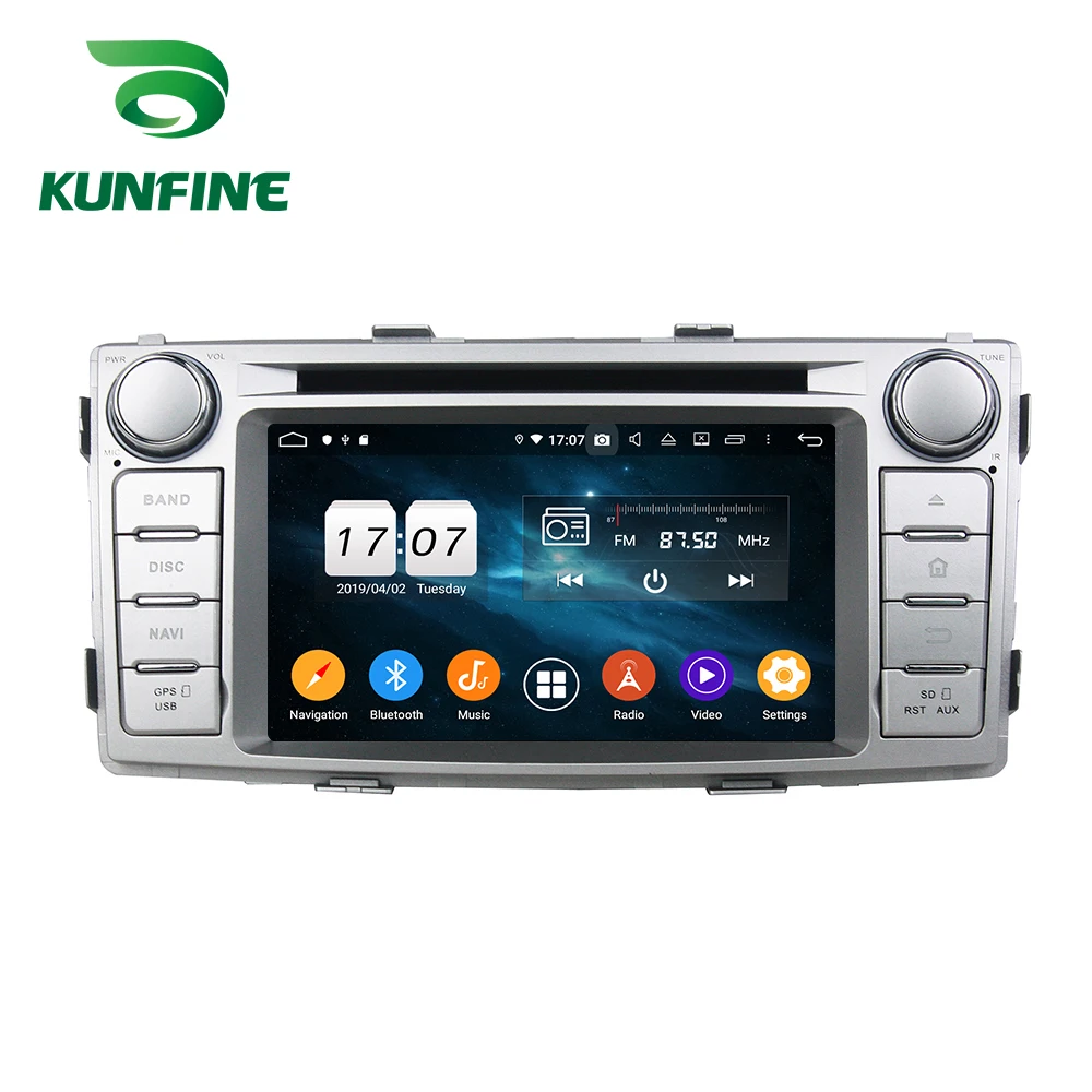 Cheap Android 9.0 Octa Core 4GB RAM 64GB ROM Car DVD GPS Navigation Multimedia Player Stereo for Toyota Hilux 2012 Radio Headunit 1