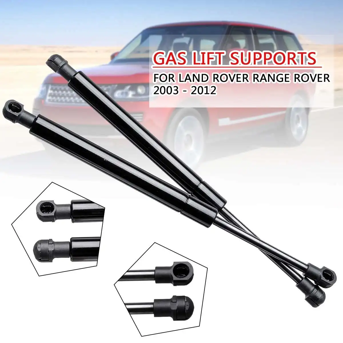 

2X Front Engine Cover Bonnet Hood Shock Lift Struts Bar Support Arm Gas Hydraulic For Land Rover Range Rover LR3 2003 - 2012